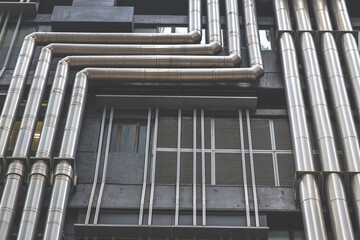 Obraz premium the Oil and gas industrial and pipeline, Oil refinery plant for industry