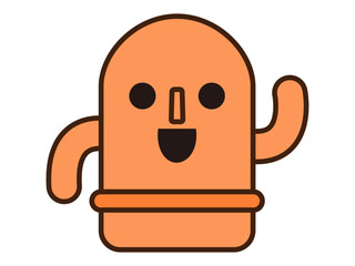 シンプルでかわいい埴輪のイラスト素材