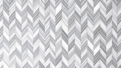 Abstract Grey and White Herringbone Pattern Design