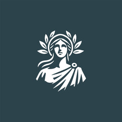 Greek goddess logo