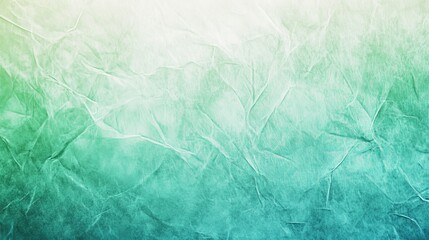 Obraz premium Gradient crumpled background in green and blue hues