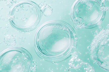 Aqua Beauty: Sparkling Serum in Glass Jars