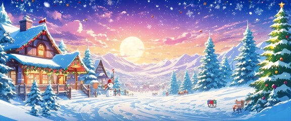 Christmas card with space for wishes