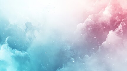 Obraz premium Dreamy Colorful Sky Art, Abstract Cloudy Scene, Digital Pastel Fantasy, Ethereal Mix, Art Print, Wall Decor