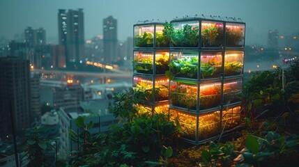 Urban Rooftop Garden