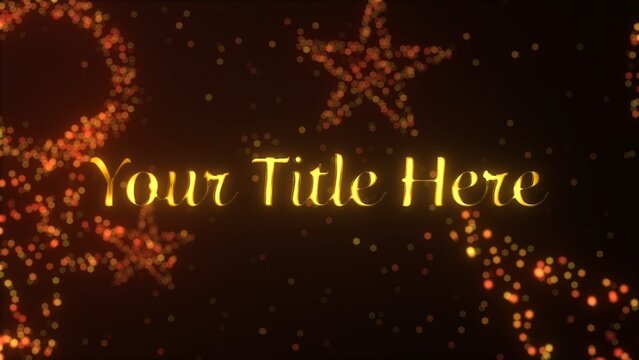 Happy Holidays Christmas Lights Title Intro