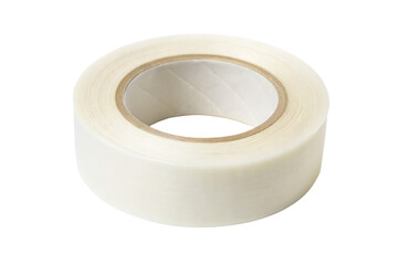 Roll of Clear Adhesive Tape Isolated on Transparent Background