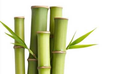 Fototapeta premium Lush green bamboo stalks with vibrant leaves, symbolizing strength and resilience in nature.