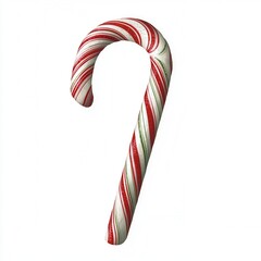 Obraz premium Classic Red and White Candy Cane Christmas Sweet Treat Festive Holiday Candy Winter Swe
