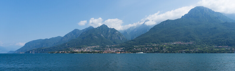 Villages along the shore of Lake Como