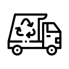 Waste Collection line icon