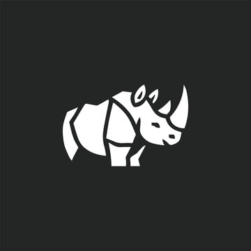 Modern rhino stone logo