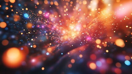 Obraz premium New Year's Eve Countdown Clock with Sparkling Glitter