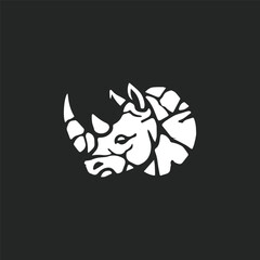 Modern rhino stone logo