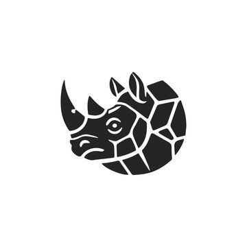Modern rhino stone logo