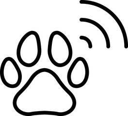 Animal chipping icon. Pet Microchip. Vet Microchip implant sign