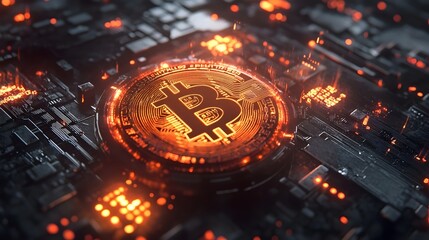 A computer generated image of a glowing B on a black background