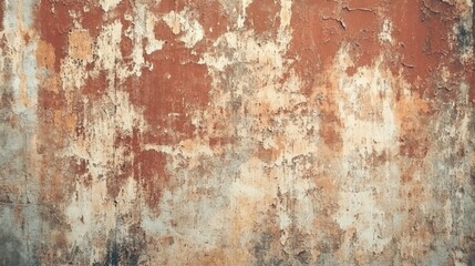 Obraz premium Weathered Wall Texture Brown Beige Paint Flaking