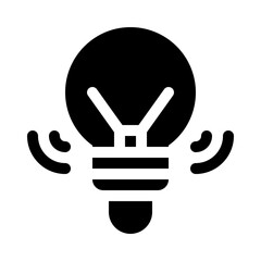 Fototapeta premium idea glyph icon