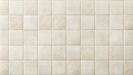 Cream-colored square tiles with textured patterns arranged in a repeating grid pattern for interior design projects
