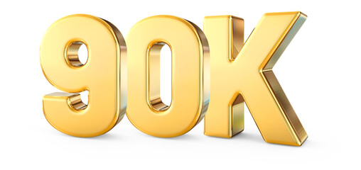 90K Follow Gold Number