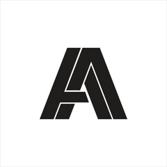 Letter A initial simple logo, icon abstract modern symbol logo design idea