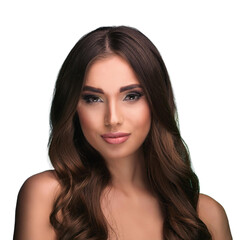 Fototapeta premium beautiful young woman portrait, AI generated