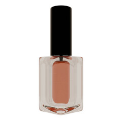 Peach Nail Polish Bottle