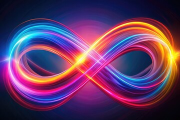 Infinite Love Logo - Long Exposure AI Art
