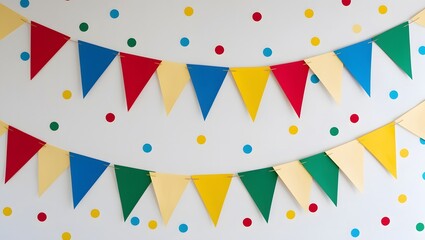 Obraz premium colorful flags on a white background