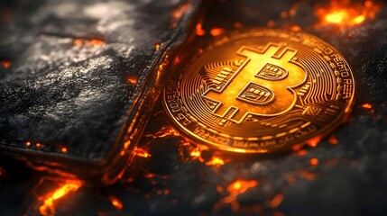 A close up of a coin with the letter B on it