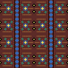 native pattern native pattern Designed for native style geometric shape background fabric carpet ikat tribal batik vector illustration pattern