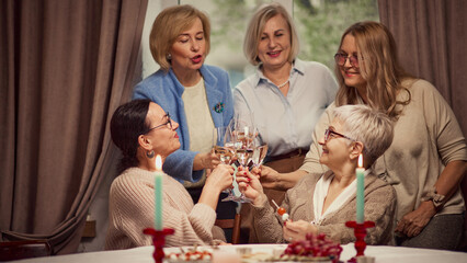 Concept of elderly lifestyle, positive emotions