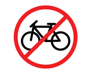 symbol bicycles are prohibited from crossing