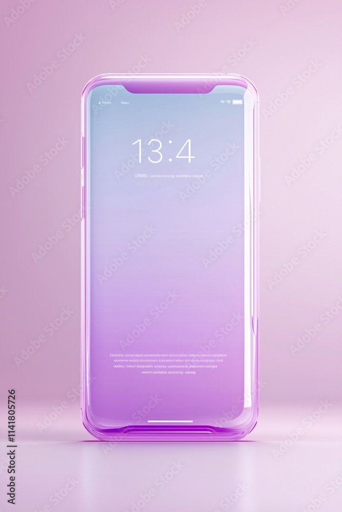 Poster an efficient approval notification system for applications, modern design with glowing elements, str