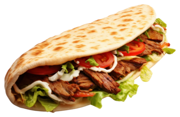 PNG Bread food flatbread meat.