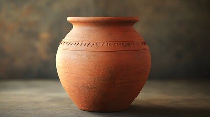 Beautifully sculpted traditional clay pot with natural textures, representing the heritage of ancient pottery techniques