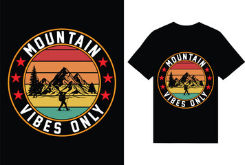 hiking t-shirt design for hiking lover