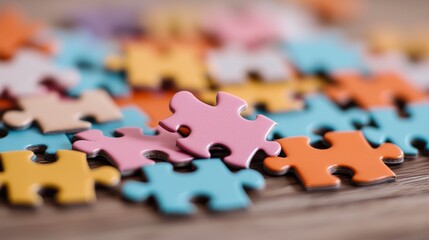 A puzzle with pieces coming together, symbolizing the importance of collaboration, different perspectives, and individual contributions to solving complex problems.