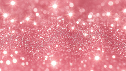 A dazzling pink glitter texture background featuring sparkling highlights, suitable for festive designs, parties, weddings, and celebrations.