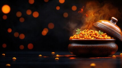 Delicious spicy curry cooking event home kitchen food photography warm atmosphere close-up view culinary art for seo success