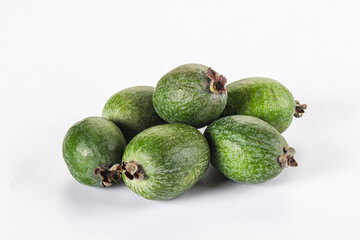 Fresh sweet juicy ripe feijoa