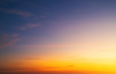 Sky sunset evening background sunrise dusk cloud dramatic orange twilight red warm sunny dawn sunshine romantic calm nature, cloudscape summer autumn spring scene, environment ecosystem energy.