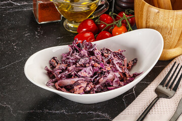 Coleslaw salad with cabbage and carrot