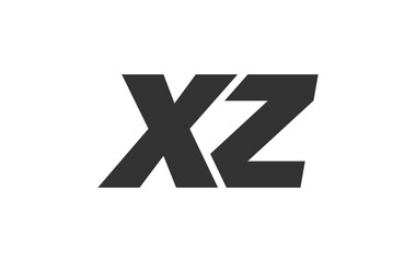 Obraz premium XZ Techno Editable Font Logo For Corporate Branding. Bold, Futuristic Design With Unique Typographic Ideas. Minimal Custom Type And Dynamic Letter