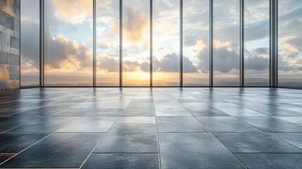 grey tile floor isolated on transparent background cutout 