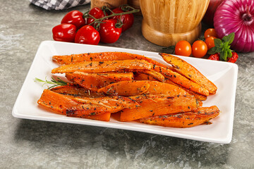 Baked batat with with spices