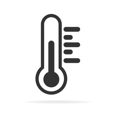 thermometer vector icon. Celsius,heat, body temperature, cold, room temperature. 