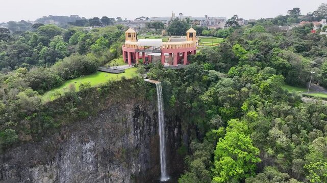 Curitiba Brazil. Tangua Park At Curitiba In Parana Brazil. Gardening Landscape. Touristic Attraction. Urban Park. Tangua Park At Curitiba In Parana Brazil. Forest Trees Scene.