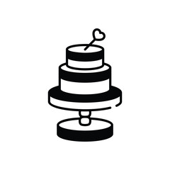 Wedding Cake vector icon